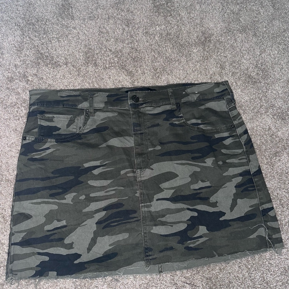 Express camo Green  Mini Pencil Skirt Casual